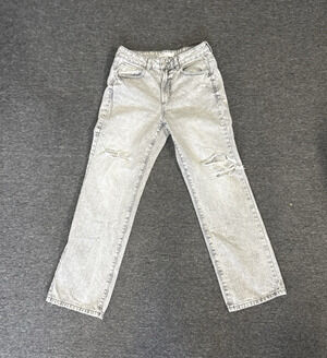 Garage Denim Jeans Droit Anne’s 90 Straight Gray Distressed Size 09/29 Y2K Pants